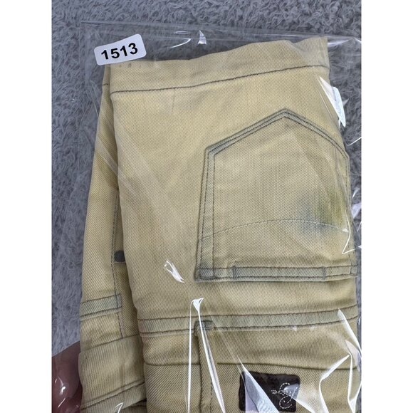 Paige Canyon Yellow Denim Womens Shorts Size 25 Premium Cotton/Polyester Blend - Picture 15 of 15